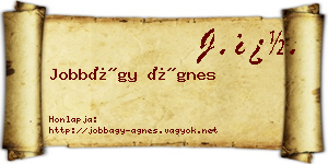 Jobbágy Ágnes névjegykártya